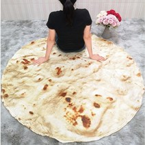 여름 이불 세트 차렵이불 레이스이불옥수수 또띠아 담요 pita lavash soft throw 담요 for bed 양털 소파 plaid plush bedspreads manta, 부리또-1-1, 직경-120cm