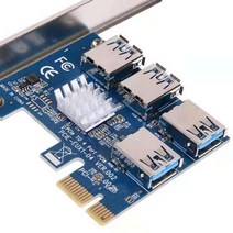 골든헬퍼 PCIE PCI-E 라이저 카드 PCI Expres X1-4 USB 3.0 X16 슬롯 승수 허브 어댑터 BTC ETH Bitcoin Mining Miner Rig