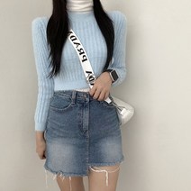 VANANA2 여성 데일리 캐주얼 러블리 크롭 골지 라운드 니트 4color