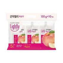 청정원 달달구리 라이틀리 곤약젤리 복숭아 간편식 쫀득쫀득 야식 150g 10개입 어른 회사간식, 9세트