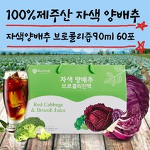 제주 빨간 적색 사과 양배추 브로콜리 즙 60포