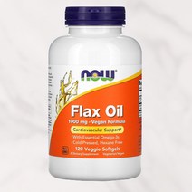 나우푸드 flax 아마씨 오일 오메가3 120캡슐, 120캡슐 1개