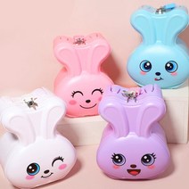 모조리닷컴 토끼저금통 행복 저금통 토끼캐릭터 미니 어린이 장난감 금고, Violet Rabbit