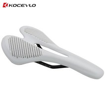 KOCEVLO-탄소 섬유 로드 Mtb 안장 3k T700 카본 소재 패드 초경량 가죽 쿠션 라이딩 자전거 좌석, [03] white