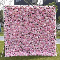 화이트 버건디 장미 모란 롤업 천 5D 꽃 벽 패브릭 걸이식 커튼 녹색 식물 벽 파티 웨딩 배경 장식 소품, 155.A31 - 2.4mX2.4m