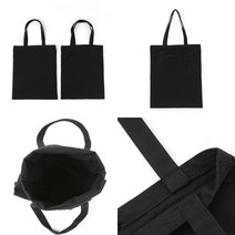 라온지니 무지 에코백 2P세트 34.5X42CM 블랙 에코백꾸미기 에코백DIY 에코백제작