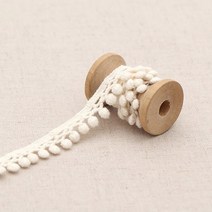 방울총총 코튼 케미컬레이스 내추럴