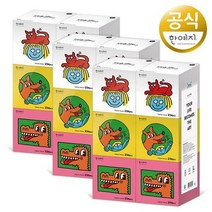 한예지 키스해링 KIDS MINI 천연펄프 미용티슈 230매 6입 3팩, 단품