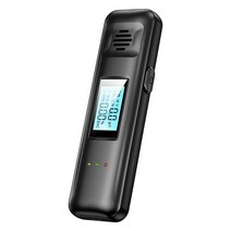 휴대용 음주 측정기 전문 정밀 음주 측정기 드라이버 용 디지털 lcd usb 충전식 고정밀 음주 측정기, 검은색