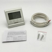 센서 온도 컨트롤러가있는 Nashone 난방 온도 조절기 220 V 가스 보일러 온도 조절기 용 따뜻한 바닥 온도 조절기, 1-16A 전기