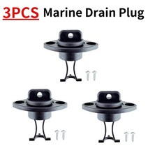보트 부품 해양 드레인 플러그 선미 와이어 빌지 하수 배출구 카약 고무 밸브 교체 수리 액세서리 16 개, 3.3PCS