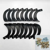 아세아 관리기 부품 로타리날 제초날 1구 좌우세트 16개 볼트포함, 특수날포함 16개