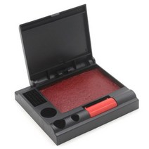 도장밥 인주함 부동산 고급 매표 스탬프 도장 인주, 원터치인주 100