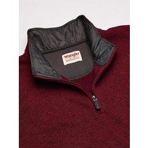 Wrangler Authentics 남성용 반집업 플리스 스웨터 정품보장