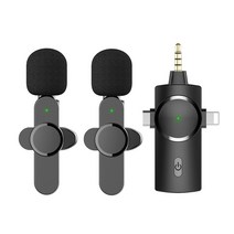 마이커프로 휴대용 강의용 노래방 3-in-1 무선 라 발리에 마이크 녹음 옷깃 for iPhone 스마트 폰 카메라 Y, 03 Option 3
