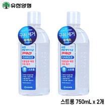 유한양행 덴탈케어 가글 프로 스트롱 750mL 2개