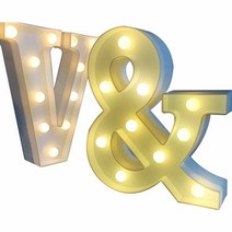 UB 이니셜 diy 알파벳 엘이디 LED 조명 무드등 수면등, 상세페이지 참조