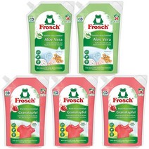 프로쉬 독일 고농축 액상 세탁세제 알로에 1.8L 2개+석류 1.8L 3개