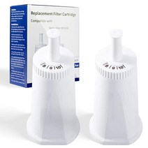CoreReplace Breville Claro 스위스 에스프레소 커피 머신 교체용 정수 필터 2팩 부품 #BES008WHT0NUC1과 비교