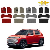 캐스퍼 코일매트 1열+2열+트렁크 풀세트 몬스터클래스 확장형 카매트 차량용 자동차 용품, 일반형, 그레이 풀세트, 현대 캐스퍼, 현대