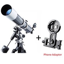 천체망원경 반사굴절 스카이워쳐 입문용 고배율 celestron 80eq 전문 천문 hd, 전화 어댑터 포함