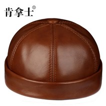 리얼 가죽 모자 남는 수박 가죽 모자 중 노층 왕 씨 모자 메인 모자 남자겨울모자 남자가죽모자 캠프캡 귀달이모자
