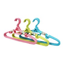 꽈배기 센스 옷걸이 칼라 국산 바지 걸이 (3P), 3개