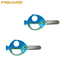 피스카스 유아용 안전가위 애니멀 물고기 13cm, 무당벌레