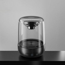 yAyusi 레인보우 LED 무드등 블루투스 스피커, 블랙, 표준판