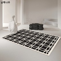 북유럽풍 거실 소파 티테이블 러그 가정용 침실 방음 침대 옆 러그 고급스러운 흡수 카펫 전포