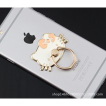 핸드폰그립톡Hello Kitty Mobile Phone Bracket Ring Buckle Metal Cartoon KT Cat Men Women Universal De, 01 one size, 02 White
