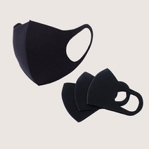 연예인마스크 3D 스폰지 블랙마스크 패션