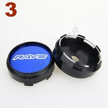 휠 센터캡 자동차 휠 스포츠 림 캡 62MM 클립 직경 중앙 캡 광선 볼크 레이싱 로고 스티커 휠 커버 허브, 03 3
