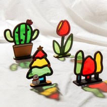 만들기자랑 썬캐쳐 만들기/셀로판지 만들기재료/썬캐쳐 색깔놀이/공예재료/셀로판지액자/, 썬캐쳐-나무