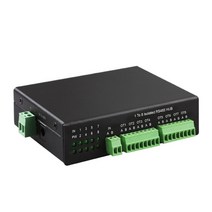 네트워크 허브 공유기 RS485 Hub 8-Channel Splitter 8-Port Sharer 1 In 8 Out Industrial-Grade Isolated, 01 Black