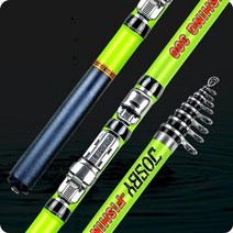 조스비 탄소 섬유 낚싯대 텔레스코픽 스피닝 페스카 락 울트라 라이트 3m 2.7m 2.4m 2.1m 1.8m 1.5m 미니, 3.0m, 초록