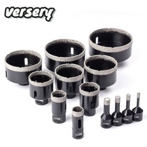 VERSERY 1PC M14 스레드 드라이 진공 BRAZED 다이아몬드 드릴링 코어 비트 세라믹 타일 구멍 톱 화강암 대리석 드릴, 110mm