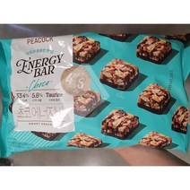 피코크 PEACOCK 초코에너지바 440g 당충전 당보충 곡물 견과류 타우린 스낵 사무실 회사 탕비실 간식, 1개