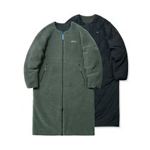 커버낫 리버시블 플리스 코트 올리브