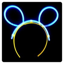 PW 콘서트야광머리띠 블루 KC인증 파티 행사 생일, 1+1)2개