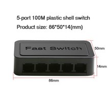 POE 스위치 고성능 기가비트 이더넷자동 뒤집기 기능 1001000MBps RJ45 허브 분배기 이더넷 네트워크 스마트, 5 ports 100M