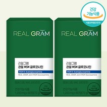 리얼그램 MSM 글루코사민 비타민D 관절 연골 뼈 건강 3중 복합 기능성 1+1, 단품, 단품
