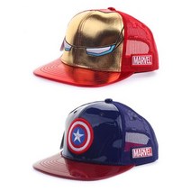 마블 정품 매쉬 스냅백 캡틴아메리카 아이언맨 성인용