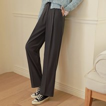 구김없는 핀턱 뒷밴딩 슬랙스(3type 길이)