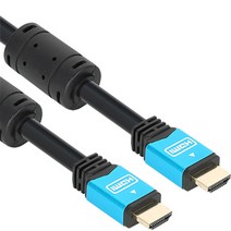 강원전자 넷메이트 NMC-HM02BZ 블루 메탈 HDMI 케이블 (v2.0 2m), 2m, 1개