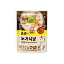 오뚜기 집밥 종로식 도가니탕 자취 혼밥 부모님 생일 간식 식사 도시락 500g, 4개