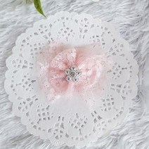 공주레이스빗살핀 강아지핀 머리핀, 1개, 공주레이스 빗살핀 9발