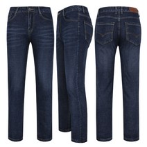 [더빅히트] 남자 봄가을 흑청바지 일자핏 블랙청 블루청 스판청바지 캐쥬얼 작업복바지 데님