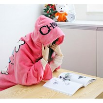 캠핑용 소파용 따듯 보온 후드망또담요 대 야외용 캠프파이어용 판촉용 차박용 여행용, 망토화이트