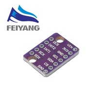 온도센서 모듈GY-LSM6DS3 가속도계 자이로 임베디드 디지털 온도 센서 보드 SPI IIC I2C 인터페이스 브레이, 한개옵션0